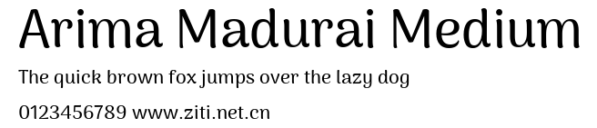 Arima Madurai Medium.ttf字體轉換器圖片