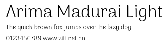 Arima Madurai Light.ttf字體轉換器圖片