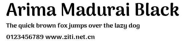 Arima Madurai Black.ttf字體轉換器圖片
