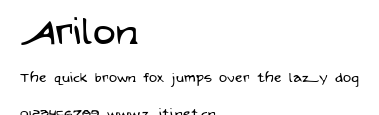 Arilon.ttf字體轉換器圖片
