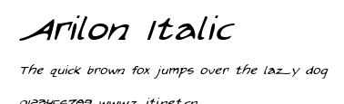 Arilon Italic.ttf字體轉換器圖片