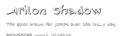 Arilon Shadow.ttf字體轉換器圖片