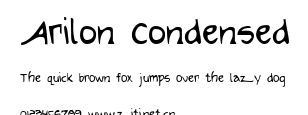 Arilon Condensed.ttf字體轉換器圖片