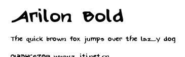 Arilon Bold.ttf字體轉換器圖片