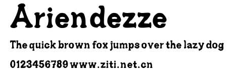 Ariendezze.ttf字體轉換器圖片