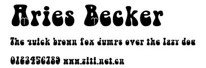 Aries Becker.ttf字體轉換器圖片