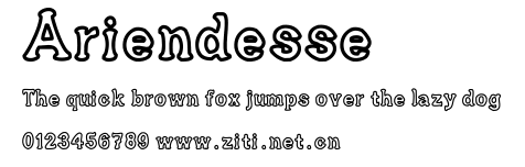Ariendesse.ttf字體轉換器圖片