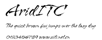 AridITC.ttf字體轉換器圖片