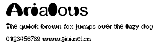 Arialous.ttf字體轉換器圖片