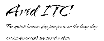 Arid ITC.ttf字體轉換器圖片