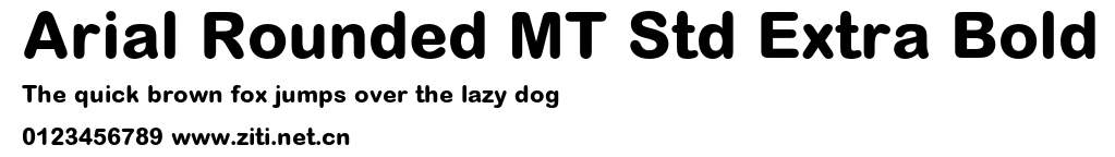 Arial Rounded MT Std Extra Bold.ttf字體轉換器圖片