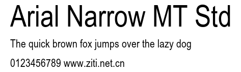 Arial Narrow MT Std.ttf字體轉換器圖片