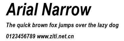 Arial Narrow.ttf字體轉換器圖片