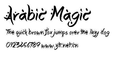 Arabic Magic.ttf字體轉換器圖片