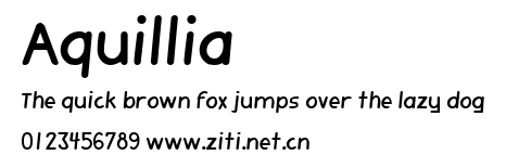 Aquillia.ttf字體轉換器圖片