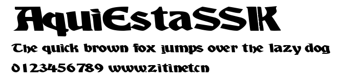 AquiEstaSSK.ttf字體轉換器圖片