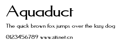 Aquaduct.ttf字體轉換器圖片