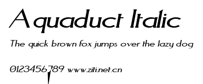 Aquaduct Italic.ttf字體轉換器圖片
