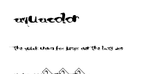 AquaColor.ttf字體轉換器圖片