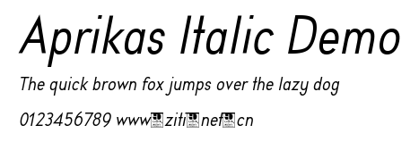 Aprikas Italic Demo.otf字體轉換器圖片