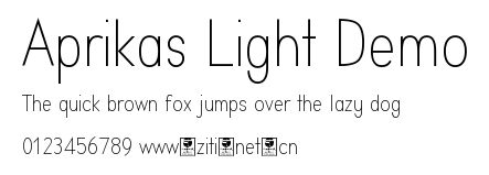 Aprikas Light Demo.otf