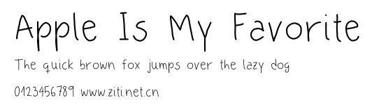 Apple Is My Favorite.ttf