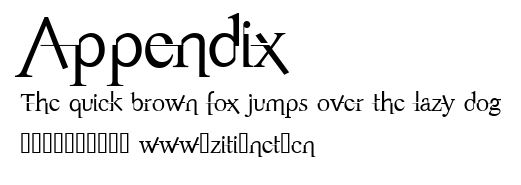 Appendix.ttf