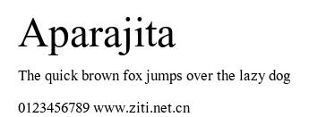 Aparajita.ttf