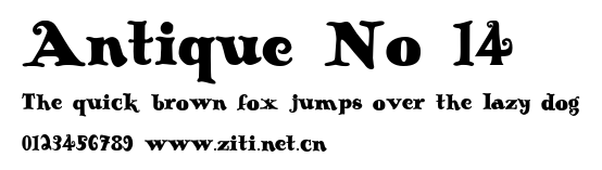 Antique No 14.ttf