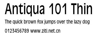 Antiqua 101 Thin.ttf