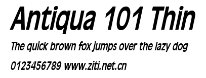 Antiqua 101 Thin.ttf