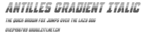 Antilles Gradient Italic.ttf