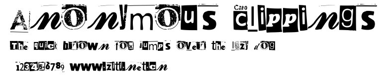 Anonymous Clippings.ttf