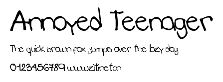 Annoyed Teenager.ttf