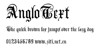 AngloText.ttf字體轉換器圖片