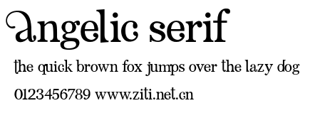 Angelic Serif.otf字體轉換器圖片