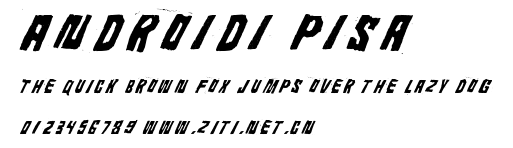 Androidi Pisa.ttf字體轉換器圖片