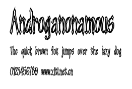 Androganonamous.ttf字體轉換器圖片