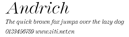 Andrich.ttf字體轉換器圖片