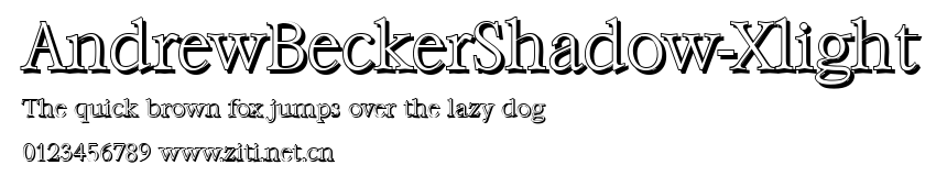 AndrewBeckerShadow-Xlight.ttf