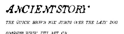 AncientStory.ttf字體轉換器圖片