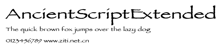 AncientScriptExtended.ttf字體轉換器圖片