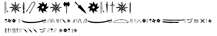 Ancient Weapons.ttf字體轉換器圖片
