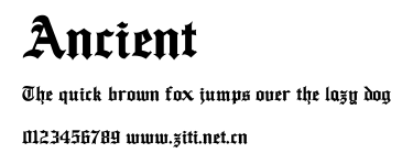 Ancient.ttf字體轉換器圖片