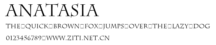 Anatasia.ttf字體轉換器圖片