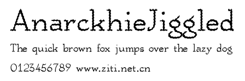 AnarckhieJiggled.ttf字體轉換器圖片