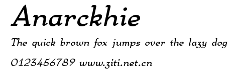 Anarckhie.ttf字體轉換器圖片
