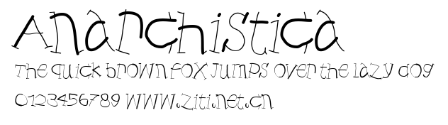 Anarchistica.ttf字體轉換器圖片