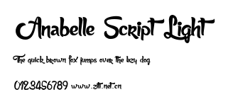 Anabelle Script Light.otf