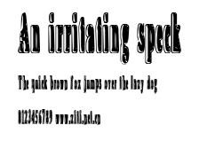 An irritating speck.ttf